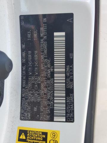 2019 TOYOTA HIGHLANDER - 5TDKZRFH7KS555866