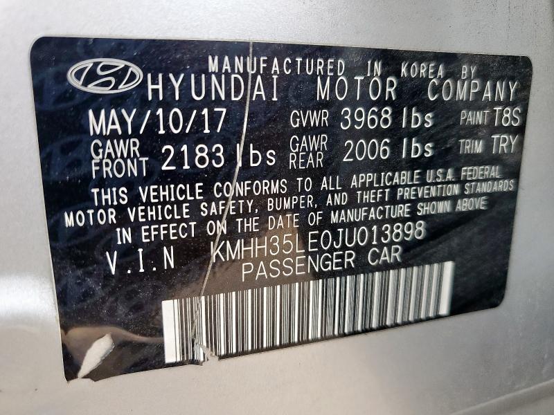 2018 HYUNDAI ELANTRA GT - KMHH35LE0JU013898