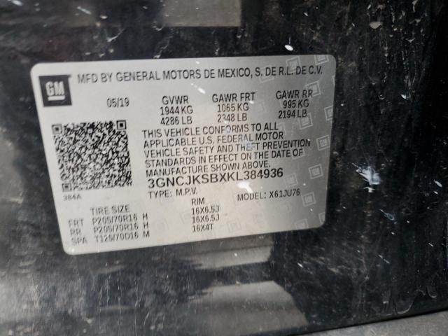 2019 CHEVROLET TRAX LS - 3GNCJKSBXKL384936