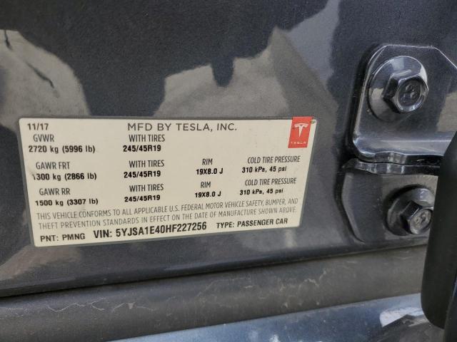 2017 TESLA MODEL S 5YJSA1E40HF227256