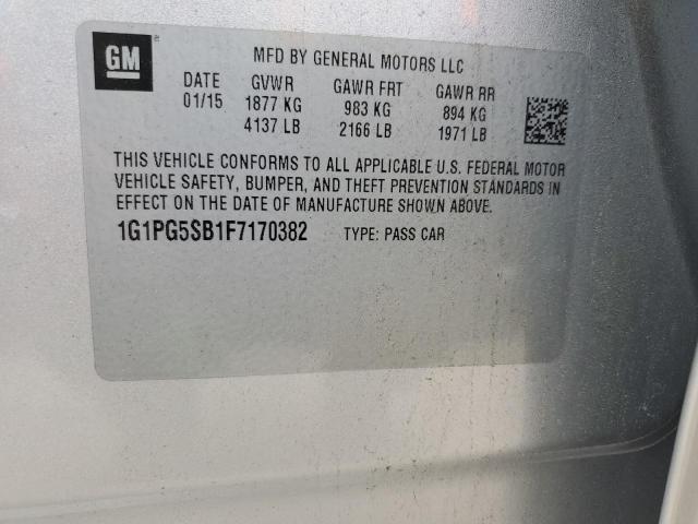 2015 CHEVROLET CRUZE LTZ 1G1PG5SB1F7170382