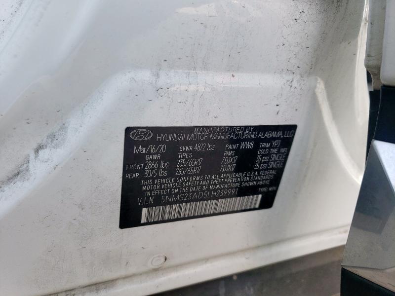 2020 HYUNDAI SANTA FE S - 5NMS23AD5LH239991