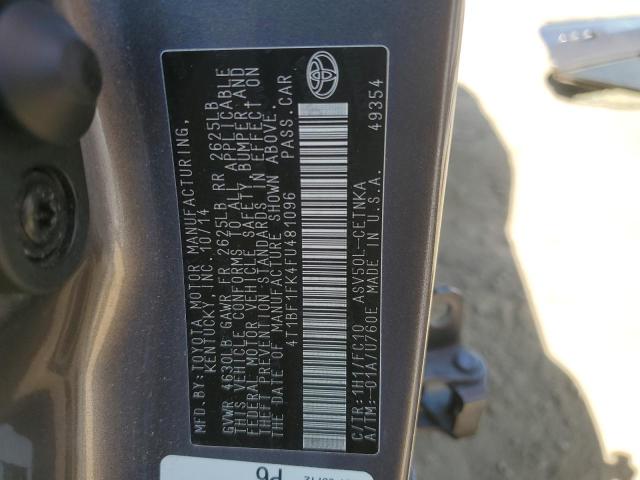 2015 TOYOTA CAMRY LE - 4T1BF1FK4FU481096
