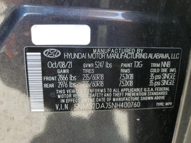 2022 HYUNDAI SANTA FE S - 5NMS2DAJ5NH400760