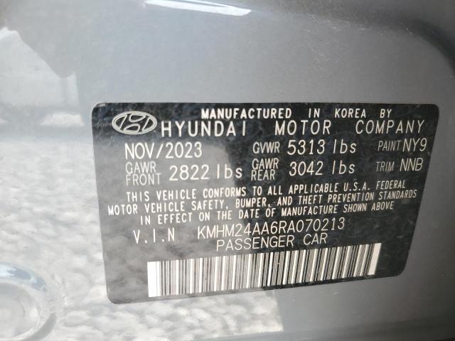 2024 HYUNDAI IONIQ 6 SE KMHM24AA6RA070213