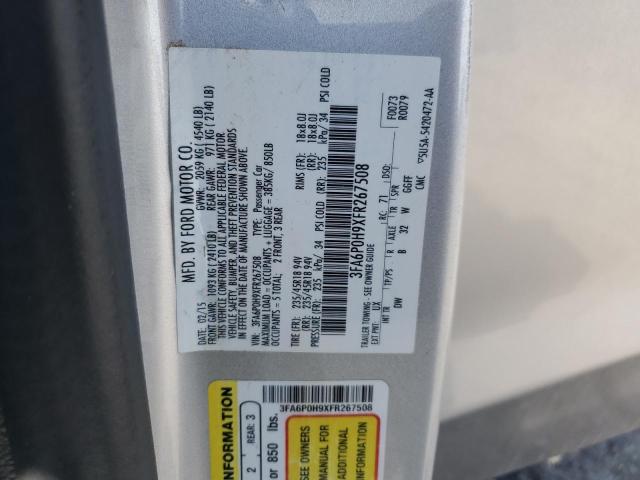 2015 FORD FUSION SE - 3FA6P0H9XFR267508