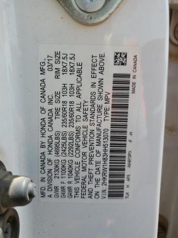 2017 HONDA CR-V EXL - 2HKRW1H83HH513070
