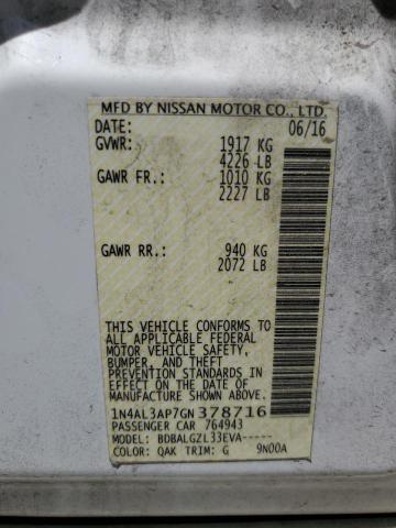 2016 NISSAN ALTIMA 2.5 - 1N4AL3AP7GN378716