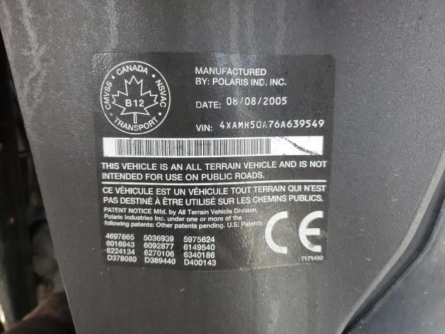 2006 POLARIS SPORTSMAN 4XAMH50A76A639549