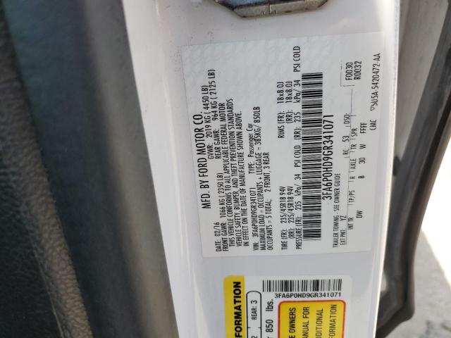 2016 FORD FUSION SE - 3FA6P0HD9GR341071