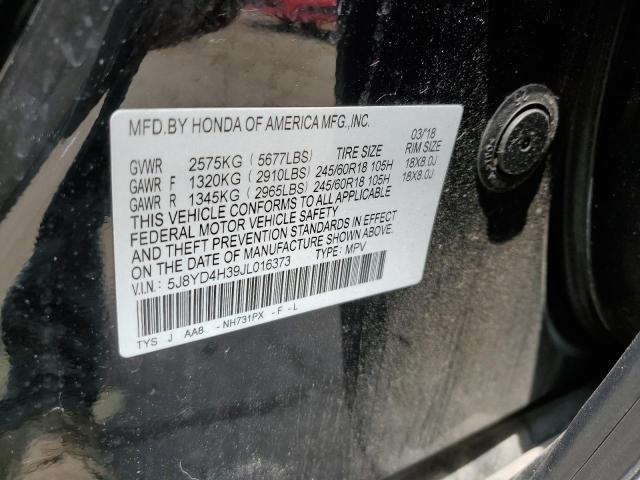 2018 ACURA MDX 5J8YD4H39JL016373