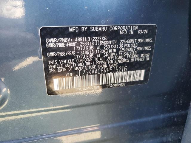 2024 SUBARU FORESTER JF2SKAAC8RH515216