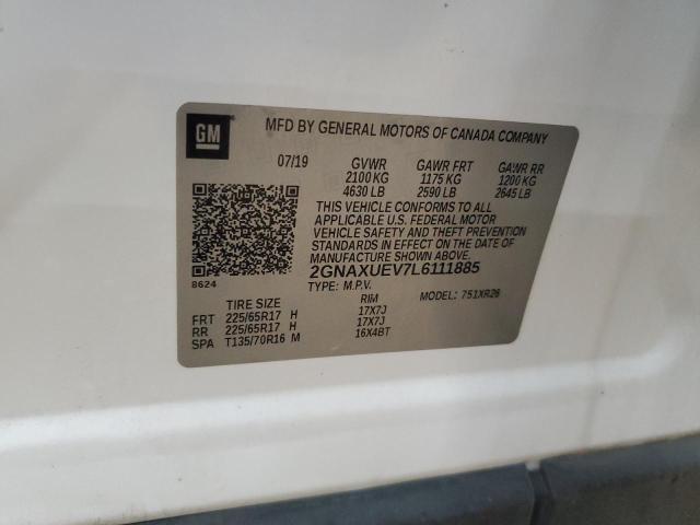 2020 CHEVROLET EQUINOX LT - 2GNAXUEV7L6111885