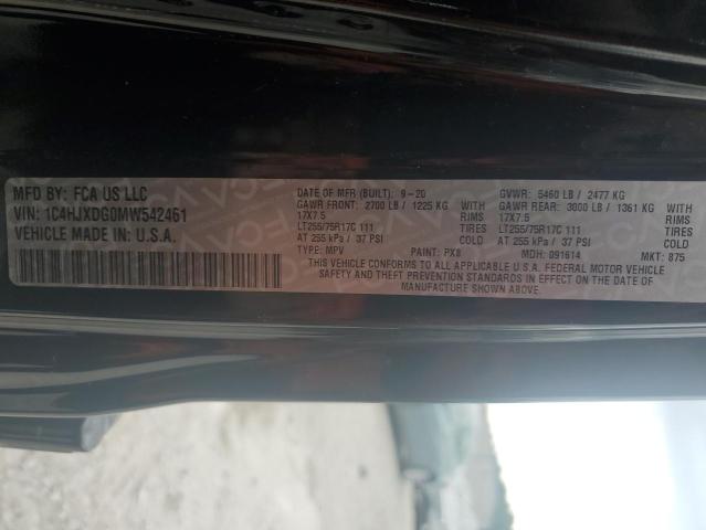 2021 JEEP WRANGLER U 1C4HJXDG0MW542461