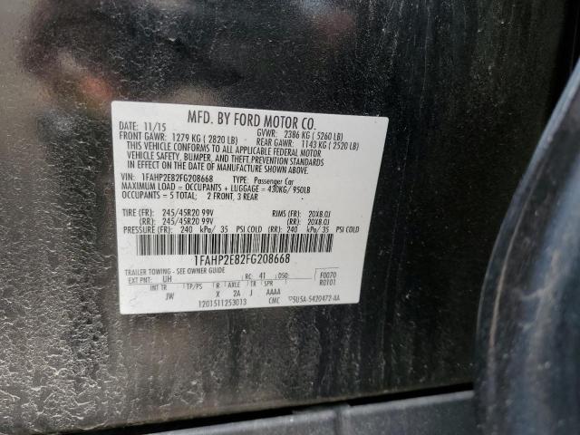 2015 FORD TAURUS SEL 1FAHP2E82FG208668