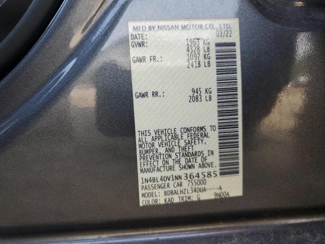 2022 NISSAN ALTIMA SV - 1N4BL4DV1NN364585
