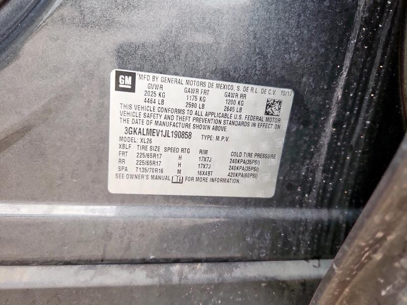 2018 GMC TERRAIN SL 3GKALMEV1JL190858