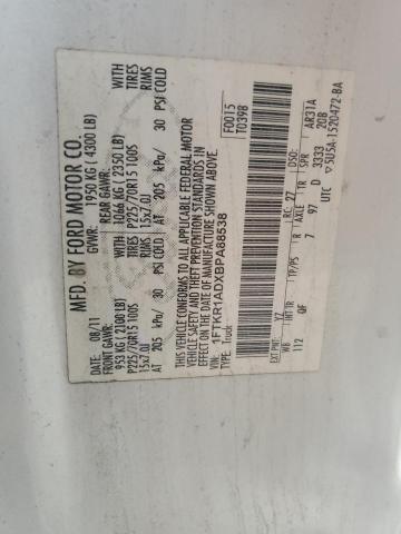 2011 FORD RANGER - 1FTKR1ADXBPA88538