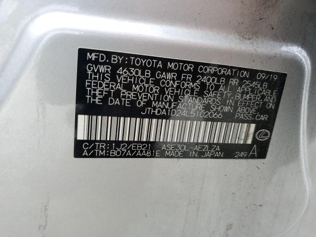 2020 LEXUS IS 300 PRE JTHDA1D24L5102066