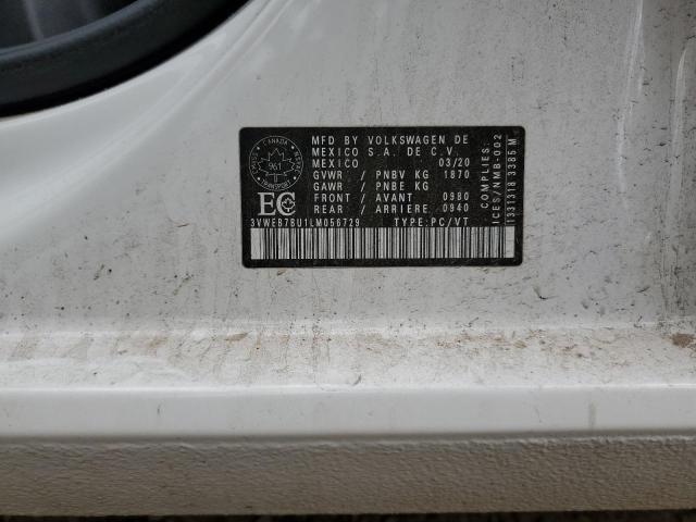 2020 VOLKSWAGEN JETTA SEL 3VWEB7BU1LM056729