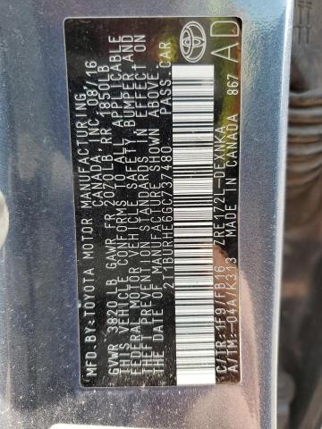 2016 TOYOTA COROLLA L - 2T1BURHE6GC737480