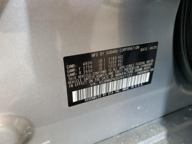 2025 SUBARU LEGACY TOU 4S3BWGP60S3021121