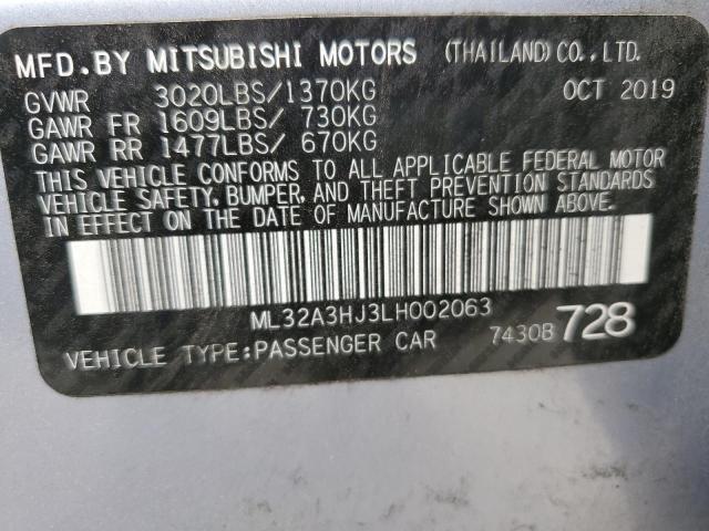 2020 MITSUBISHI MIRAGE ES ML32A3HJ3LH002063