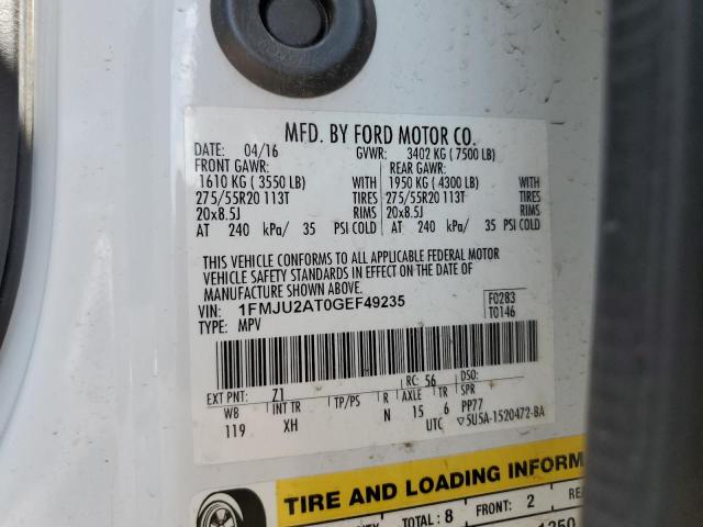 2016 FORD EXPEDITION - 1FMJU2AT0GEF49235