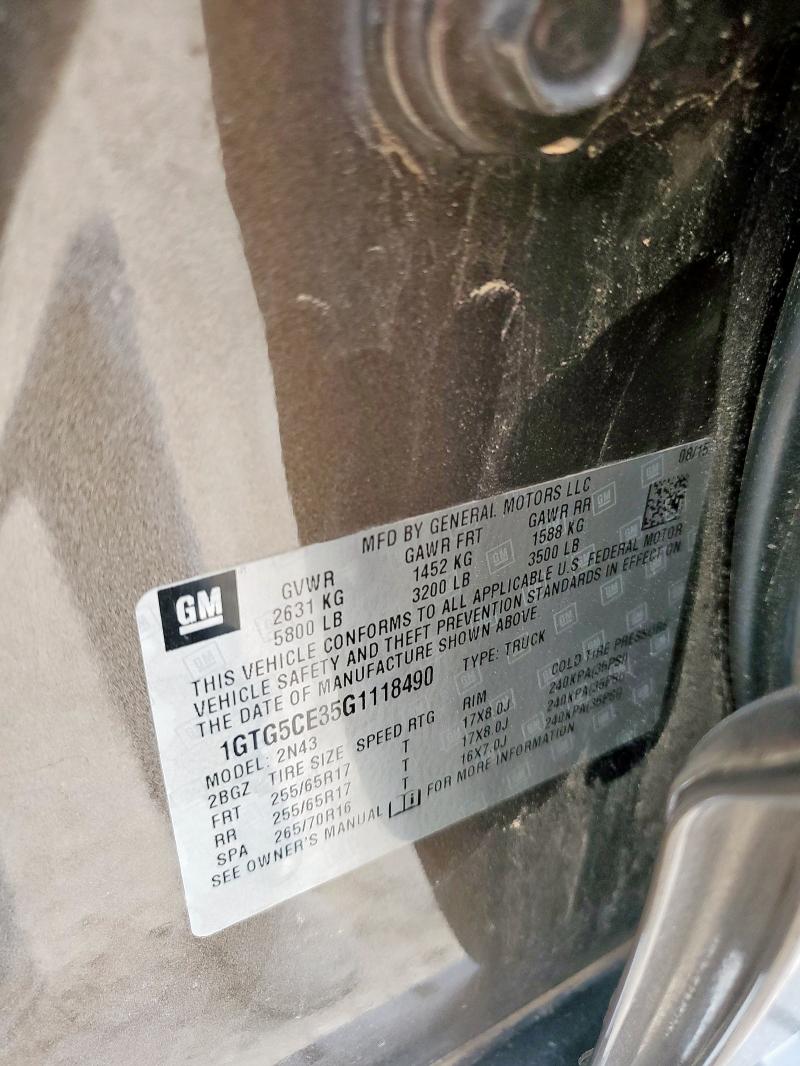 2016 GMC CANYON SLE - 1GTG5CE35G1118490
