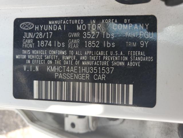 2017 HYUNDAI ACCENT SE KMHCT4AE1HU351537
