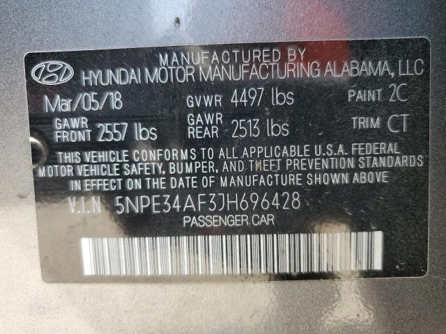 2018 HYUNDAI SONATA SPO - 5NPE34AF3JH696428