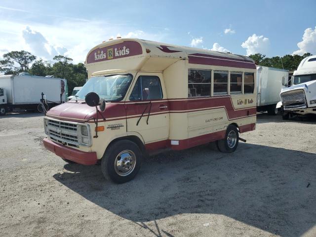 CHEVROLET G30 1991 cream cutaway gas 2GBHG31K0M4109801 photo #3