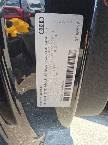 2018 AUDI S5 PRESTIG WAUR4AF58JA076322