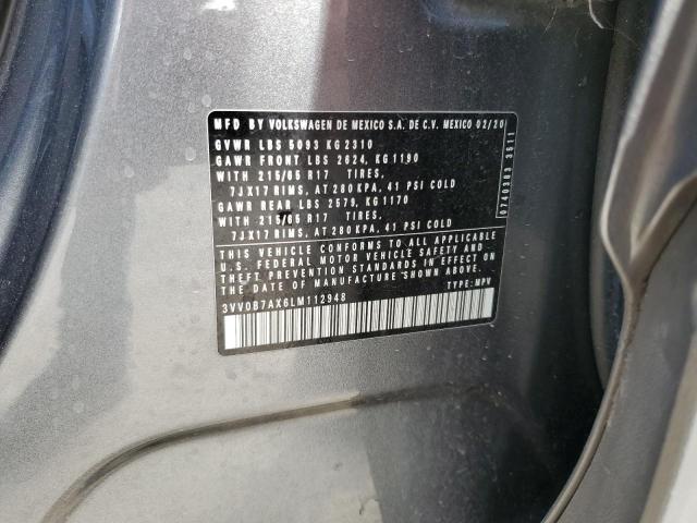 2020 VOLKSWAGEN TIGUAN S - 3VV0B7AX6LM112948