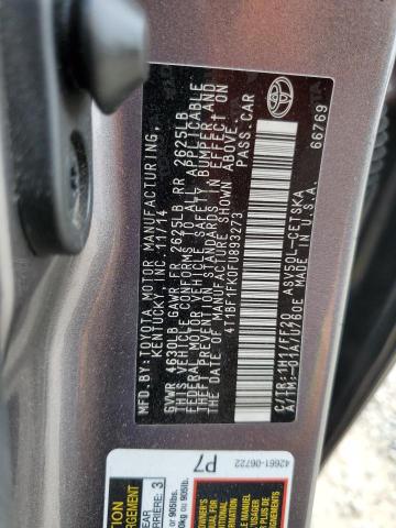 2015 TOYOTA CAMRY LE 4T1BF1FK0FU893273