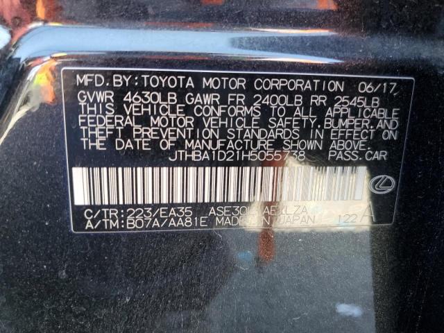 2017 LEXUS IS 200T JTHBA1D21H5055738