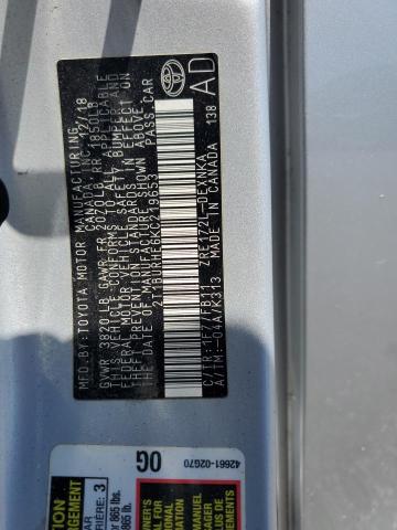 2019 TOYOTA COROLLA L - 2T1BURHE6KC219653
