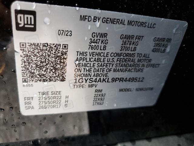 2023 CADILLAC ESCALADE L 1GYS4AKL9PR449512