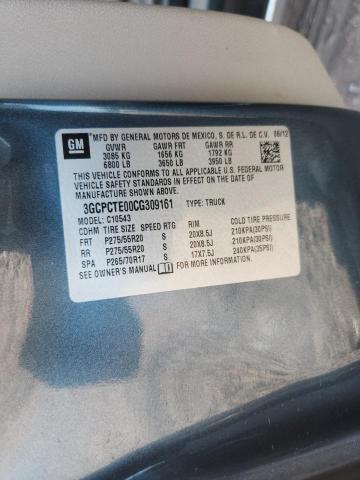 2012 CHEVROLET SILVERADO - 3GCPCTE00CG309161