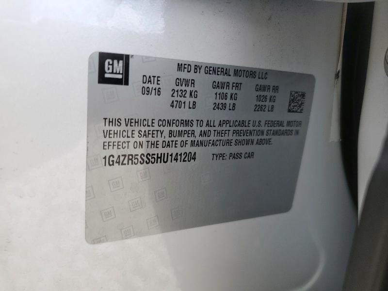 2017 BUICK LACROSSE P 1G4ZR5SS5HU141204