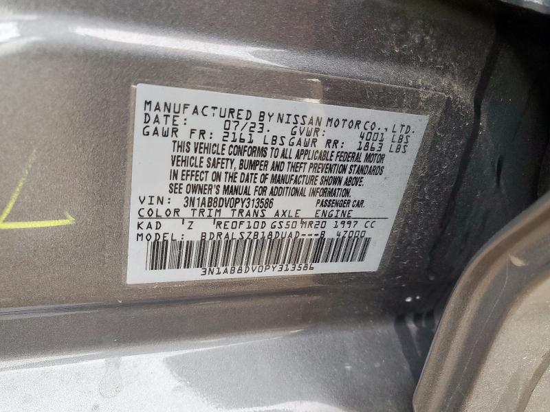 2023 NISSAN SENTRA SR 3N1AB8DV0PY313586