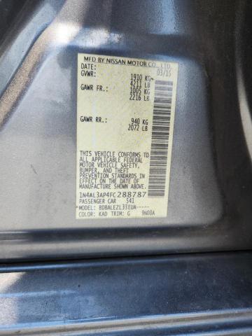 2015 NISSAN ALTIMA 2.5 - 1N4AL3AP4FC288787