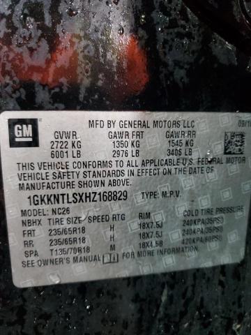 2017 GMC ACADIA ALL 1GKKNTLSXHZ168829