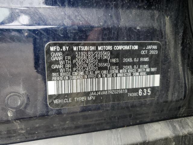 2024 MITSUBISHI OUTLANDER JA4J4VA87RZ025619