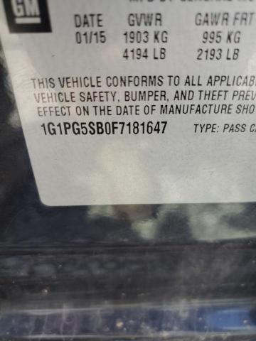 2015 CHEVROLET CRUZE LTZ 1G1PG5SB0F7181647