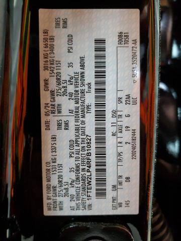 2024 FORD F150 STX 1FTEW2LP4RFB10827