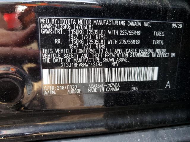 2021 TOYOTA RAV4 ADVEN 2T3J1RFV8MW142493