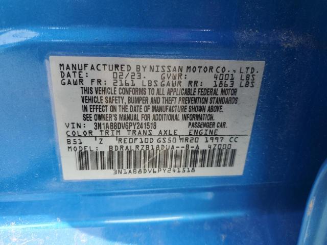 2023 NISSAN SENTRA SR 3N1AB8DV6PY241518