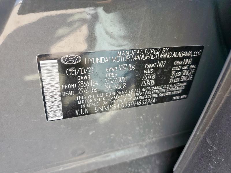 2023 HYUNDAI SANTA FE S - 5NMS34AJ3PH632774