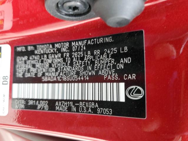 2025 LEXUS ES 300H BA 58ADA1C18SU054414